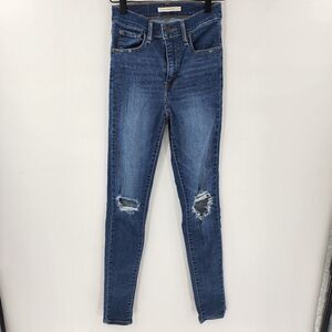 Levi's mile high super skinny jeans 25